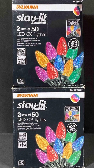 SYLVANIA STAY LIT PLATINUM LED C9 LIGHTS