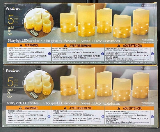 2 Pack of Fusion Fairy Light LED Candles