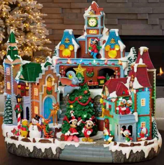 Disney Animated Holiday Village with lights and music