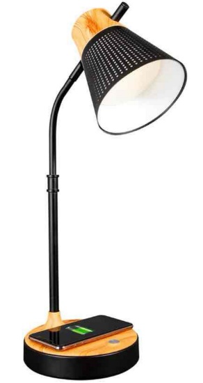 OttLite Wireless Charging LED Table Lamp