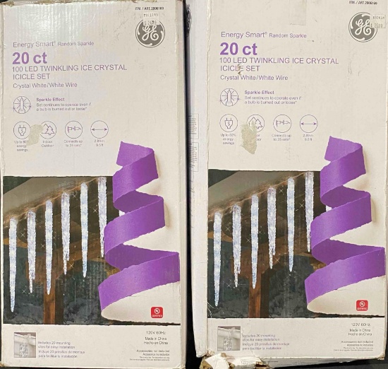 2 Pack of GE Energy Smart Random Sparkle 20-Count 100 LED