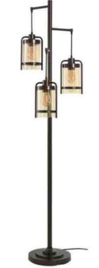 Style Craft 3 Light Floor Lamp