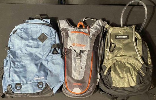 3 Pack of Outdoor Products Different Backpacks