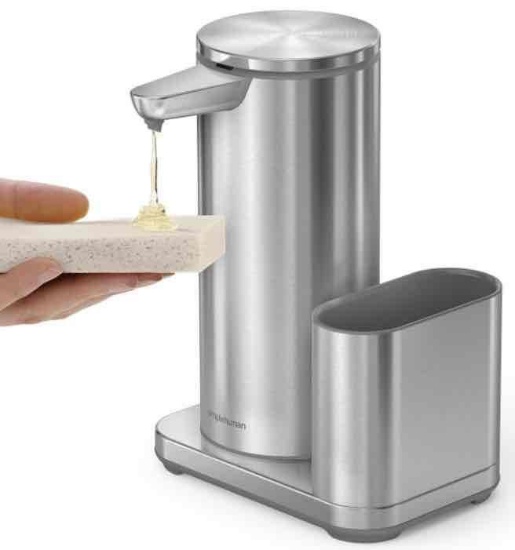 Simplehuman Sensor Pump with Sponge Caddy