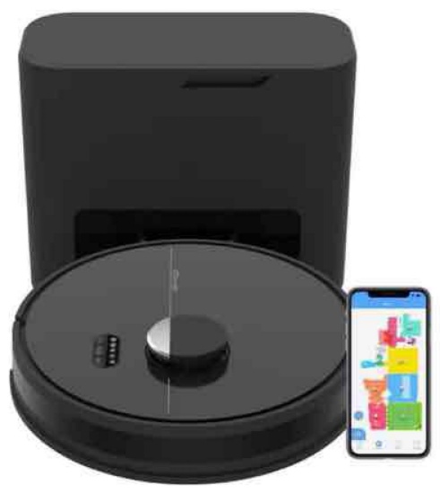 bObsweep Dustin Wi-Fi Connected Self-Emptying Robot Vacuum