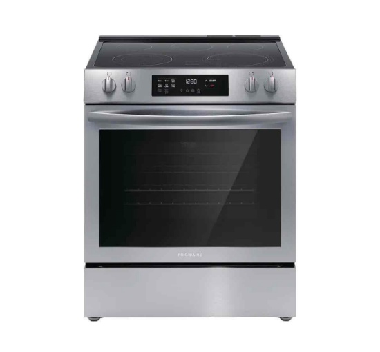 Frigidaire - 5.3 Cu. Ft. Freestanding Electric Range with Convection Bake - Stainless Steel