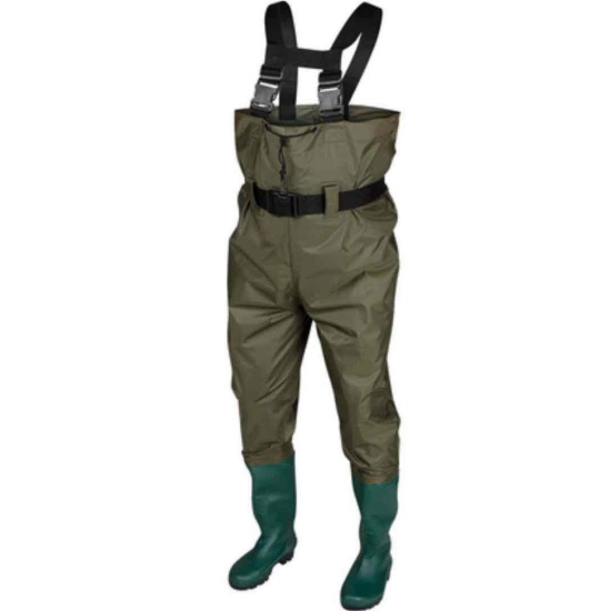Caddis Men's PVC Chest Waders with Boots Size 12