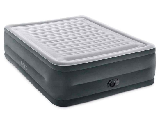 Intex Dura-Beam Deluxe Comfort-Plush High-Rise Air Mattress: Fiber-Tech ? Queen Size