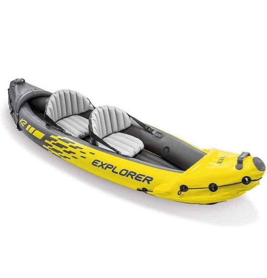 Intex Explorer K2 Yellow 2 Person Inflatable Kayak