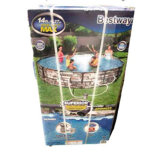 Bestway Steel Pro Max Above Ground Pool, 14ft x 33in