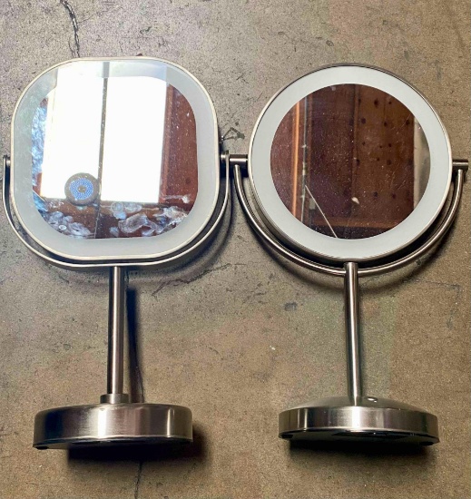 LED Double Sided Vanity Mirror 2 Pack