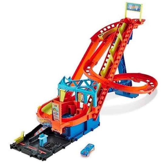 Hot Wheels HDP04 Roller Coaster Playset Ages 4 and Up Orange