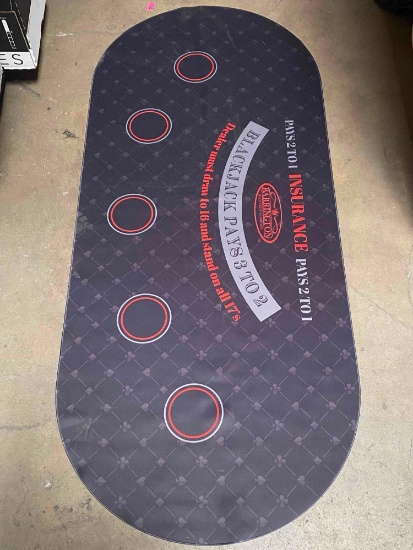For Poker Table Mat 74 x 32 Inch