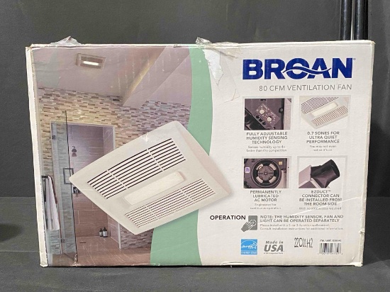 BROAN 80 CFM VENTILATION FAN