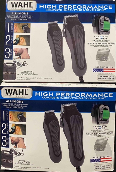 2 Pack of WAHL HIGH PERFORMANCE COMPLETE HAIRCUTTING & TOUCH UP KIT