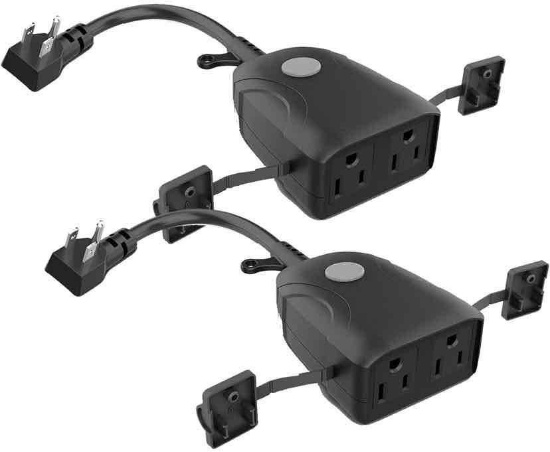 FEIT ELECTRIC Dual Outlet OUTDOOR Smart Plugs