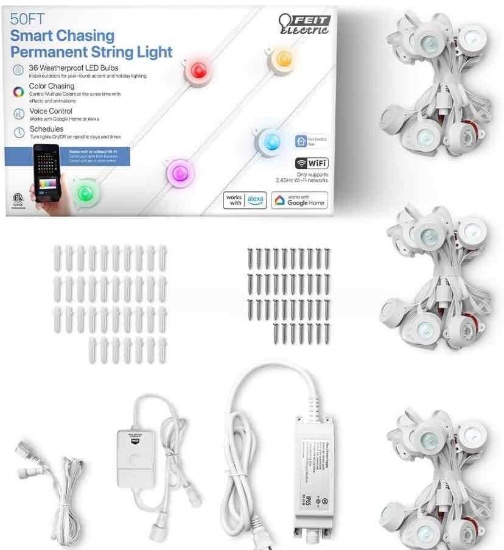 FEIT ELECTRIC 50FT Smart Chasing Permanent String Light