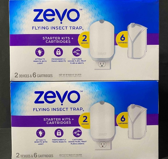 2 Pack of ZeVo FLYING INSECT TRAP