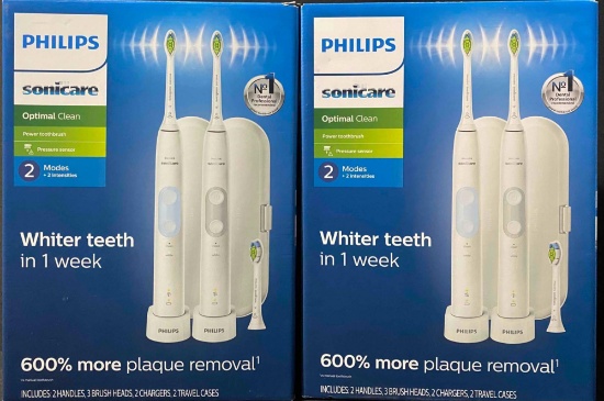 2 Pack of PHILIPS Sonicare Optimal Clean