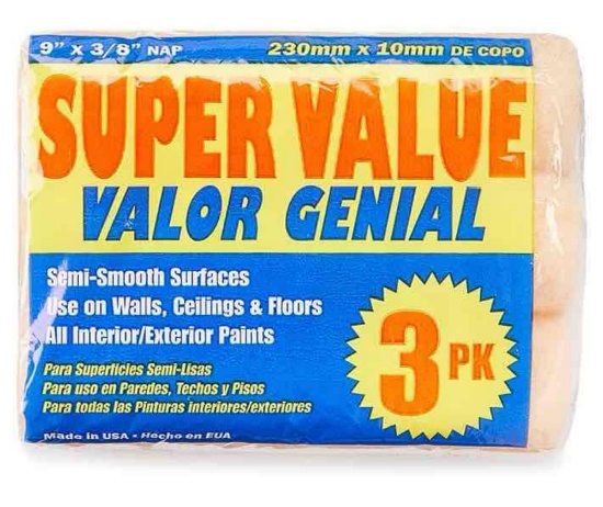 Super Value 9? Paint Roller 3 Pack