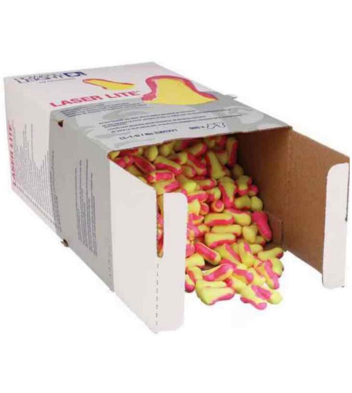 Laser Lite Disposable Foam Uncorded Earplugs 100 PCS