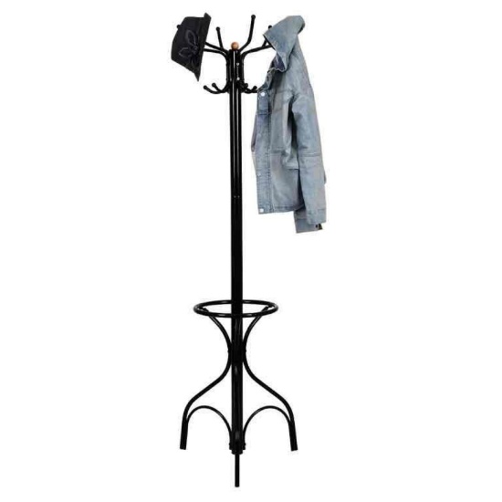 Metal Coat Hat Rack Organizer Clothes Hanger Hooks Tree Stand Umbrella Holder