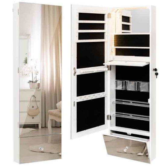 CHARMAID Jewelry Cabinet Wall Mounted, 47.2In