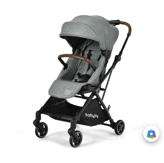 2-in-1 Convertible Aluminum Baby Stroller with Adjustable Canopy