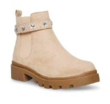 Rilista Kids Girls Ankle Bootie With Side Buckle & Zipper Size 10