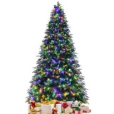 Costway 9 ft. Pre-Lit Snowy Artificial Christmas Tree