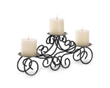 Gifts & Decor Wedding Centerpiece Iron Candle Holder, No Size, Black