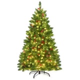 4.5 ft. Pre-Lit LED Slim Fraser Fir Artificial Christmas Tree