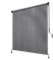 Outdoor Roller Shade 8ft W x 8ft H Fabric Blind Gray Cordless Roll Up Shade