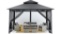 MASTERCANOPY Outdoor Garden Gazebo for Patios with Stable Steel Frame and Netting Walls (10x10 gray