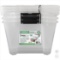 clear green made Insta view three pack multi storage with covers