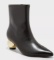 Women's Jaz Ball Heel Stretch Ankle Boots with Memory Foam Insole Size US 9- A New Day