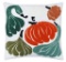 Qty. 3 Embroidered Thanksgiving Throw Pillow Gourds
