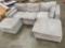 light gray five piece sectional