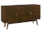 Walker Edison Mid Century Modern-TV Stand Console with 3 Drawers and Closed Cabinet Storage, 60in