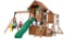 Swing-N-Slide WS 8352 Knightsbridge Ultimate Wooden Swing Set with Slide, Play Set, Monkey Bars
