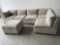 Thomasville, six piece fabric modular sectional