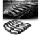 2015-2023 Rear Window Louvers Windshield Sun Shade Cover Lambo Style Matte Black Ford Mustang