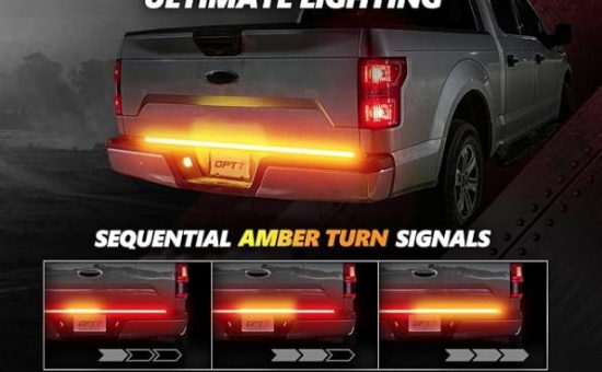 OPT7 60in Redline Triple Row LED Tailgate Light Bar