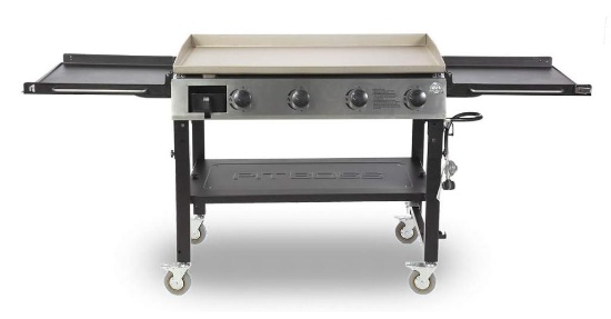 Pit Boss PB757GD PBGDL0757AD10555 LP Gas Griddle, 4 Burner Deluxe, BLACK, 24.5 x 77 x 35.25 inches