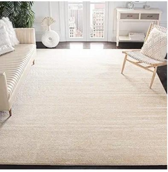 SAFAVIEH Adirondack Collection Area Rug - 8ft x 10ft Champagne & Cream,