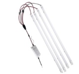 Magnetic Mount 4FT LED Retrofit Kit,72W 2X4FT(1 Driver & 4 LED Strips),150LM/W,5000K Daylight