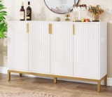 Tribesigns Luxury Buffet Cabinet with Storage, 59 Inch Kitchen Sideboard Cabinet