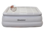 Beautyrest Memory Elite 20in Raised Memory Foam Pillowtop Queen Air Bed with Built-in Pump
