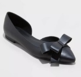 Women's Anya Bow Ballet Flats with Memory Foam Insole Size US 6.5 - A New Day