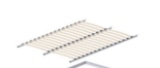 Comfort bedding Bedboard Slat system with cloth, 71x79in approx.